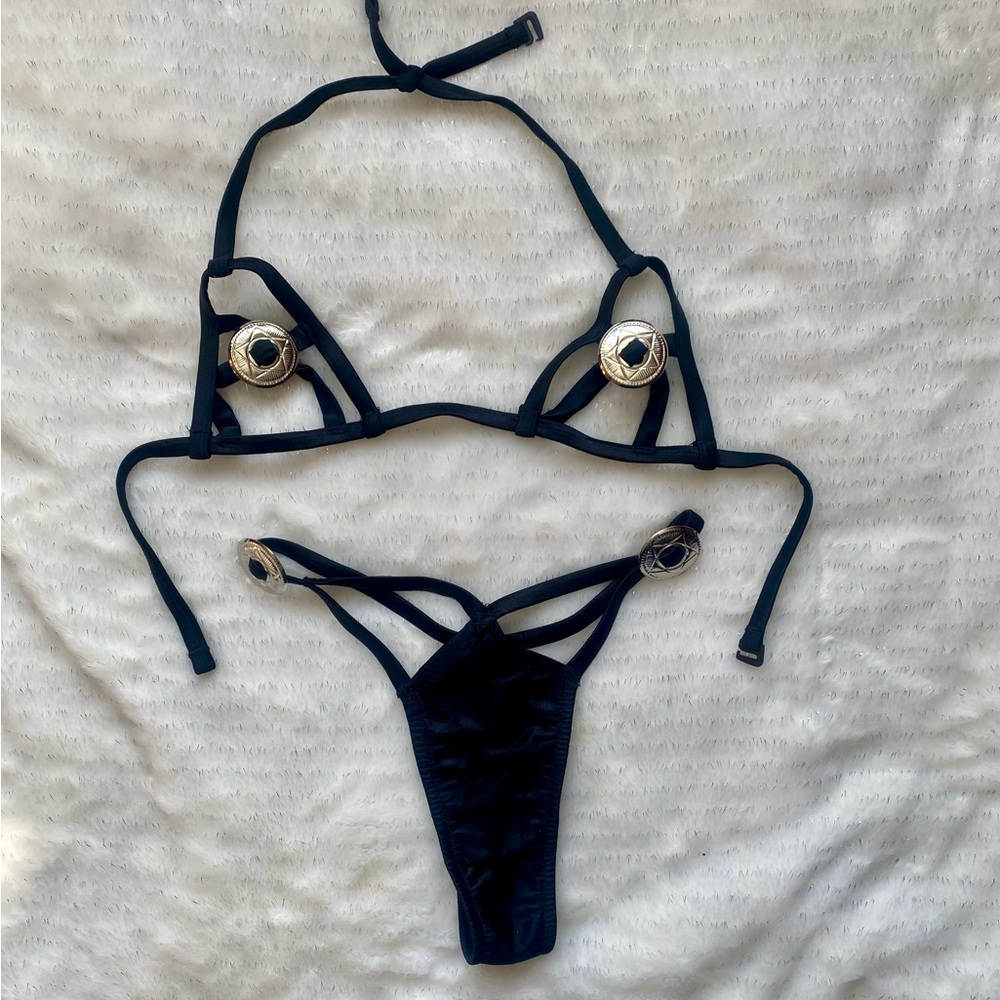 Risqué Black Bikini Set